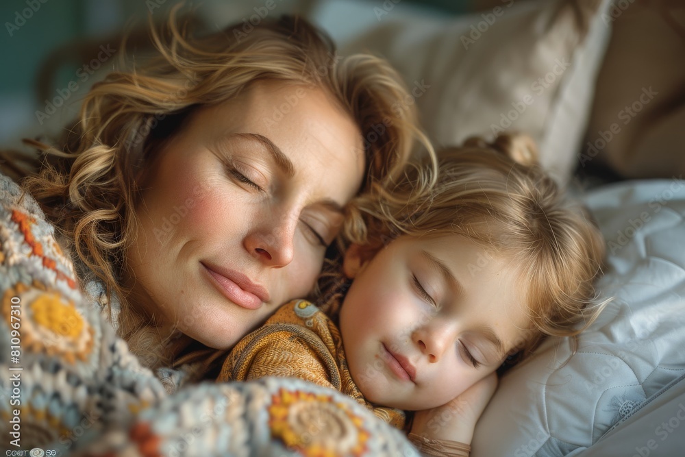 A peaceful image of a sleeping child, wrapped in colorful blankets, highlighting the innocence and tranquility of childhood A peaceful image of a sleeping child, wrapped in colorful blankets, highlighting the innocence and tranquility of childhood