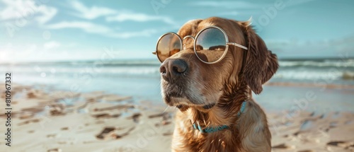 Dog on the beach