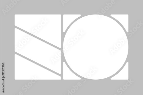 Template collage of four frames, images, photo