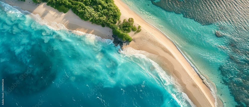 A sweeping aerial view of Paradise Islands