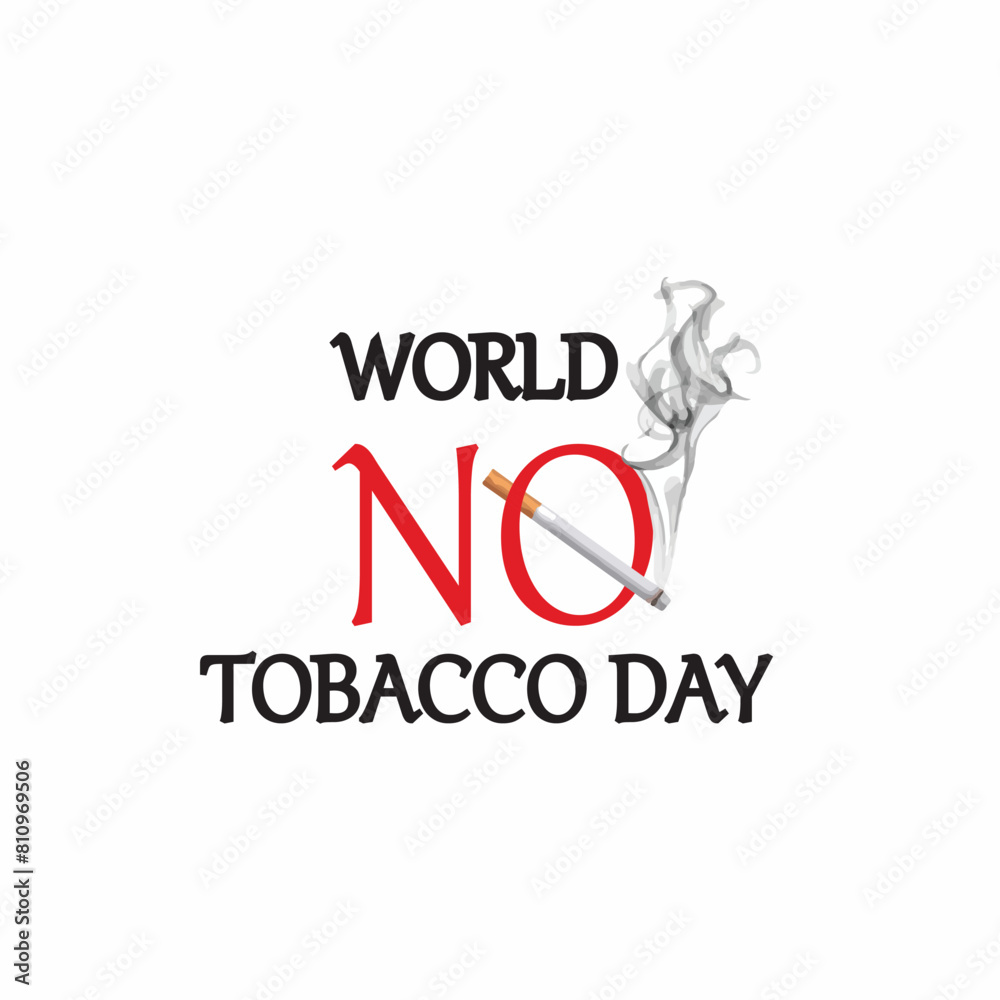 Naklejka premium A Global Endeavor on World No Tobacco Day