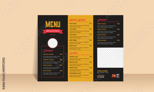 Restaurant Menu Fast Food Design Template