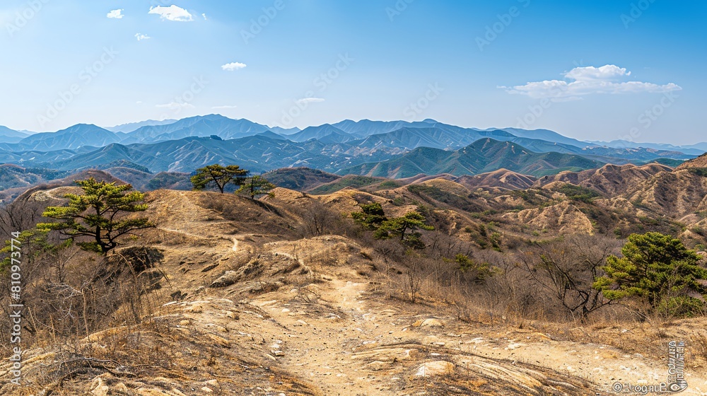 Remarkable mountain backdrops in dry season environments Remarkable mountain backdrops in dry season environments