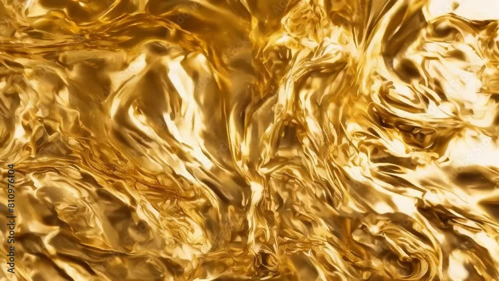 Glowing fluid liquid gold texture