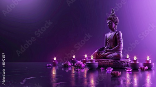 buddha statue in the temple photo