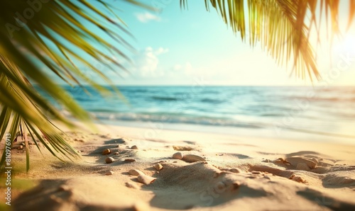 Tropical beach background © Patrick