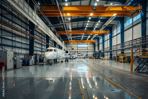 an aerospace materials processing facility where the precision of metallurgy meets the demands of aviation engineering The environment is a blend of technology and craftsmanship