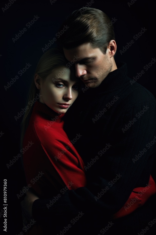 In Love and Embrace Fictional Character Created By Generative AI. In Love and Embrace Fictional Character Created By Generative AI.