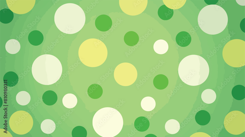 Retro green Polka dot Background Pattern Vector style