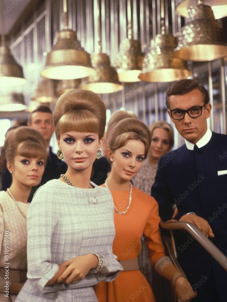 Fototapeta premium The Many Faces of Style Fictional Character Created By Generative AI. 