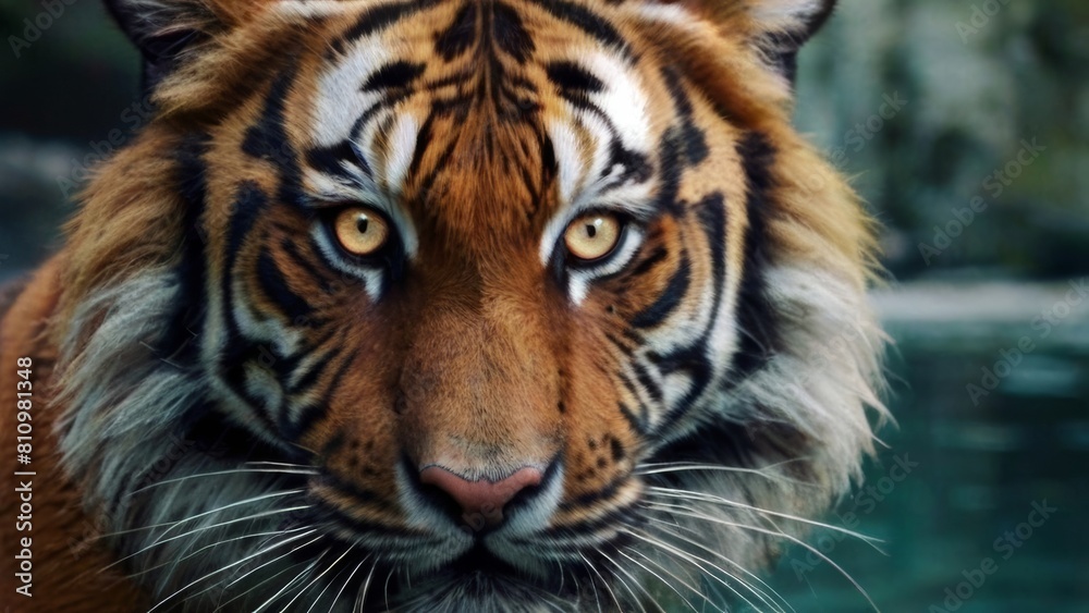 Write a scene where a character with tigers eye Write a scene where a character with tigers eye