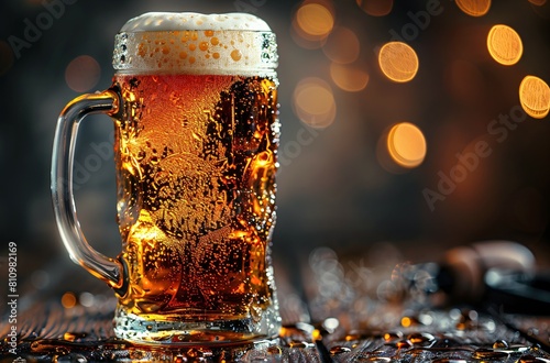  International Beer Day  vector illustration, a celebration of brews worldwide.