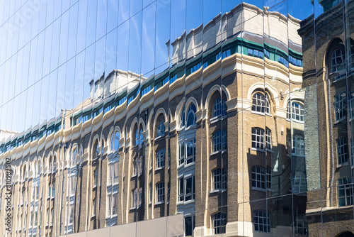 Hi-rise buildings in the business and financial areas of London	