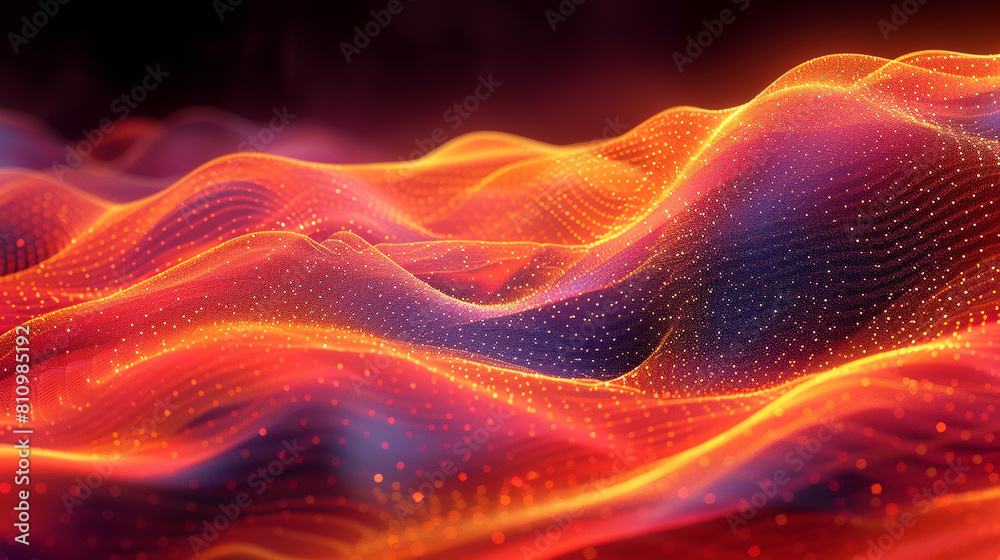 abstract background with waves