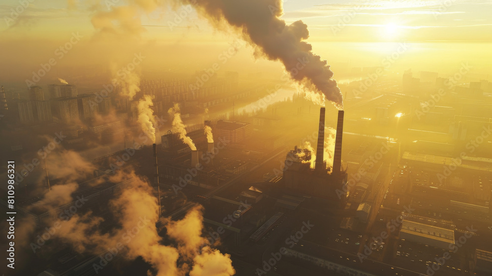 Fototapeta premium Implementing carbon pricing mechanisms such as carbon taxes or cap and trade systems to incentivize emission reductions and promote investment in low carbon technologies 