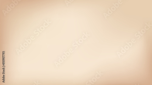 Beige nude gradient bg. Neutral warm color gradation background. Patel tan ivory graphic design wallpaper. Delicate minimalist fashion studio backdrop. Soft chocolate blur simple vector banner cover. photo