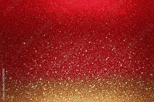 gold glitter on red background