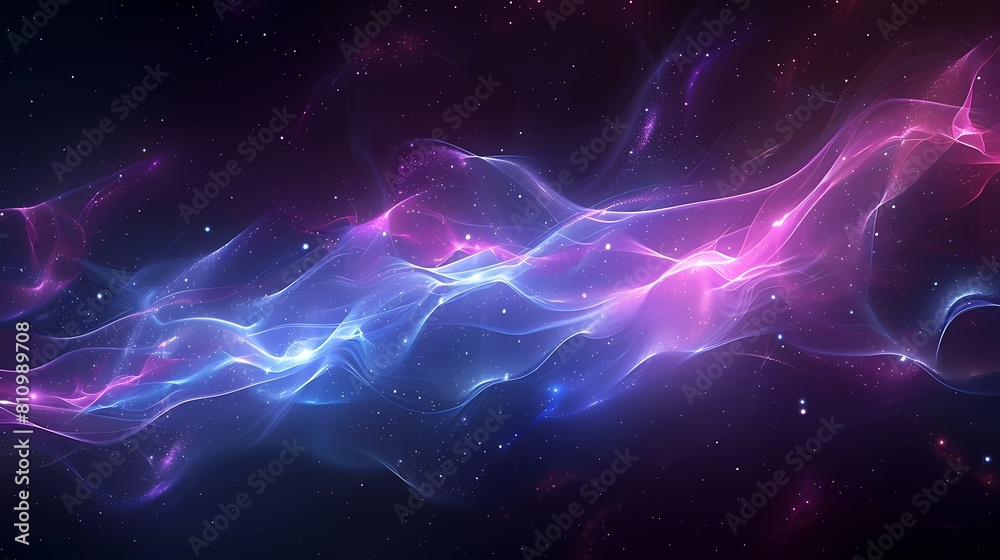 Vast universe blue curve and glowing asteroid illustration poster background Vast universe blue curve and glowing asteroid illustration poster background