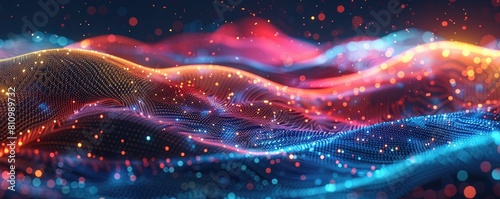 abstract technology data stream background