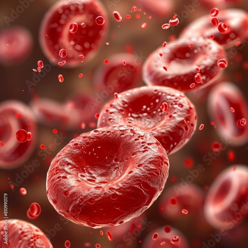 Red blood cells carry oxygen throughout the body.,red blood cells flowing