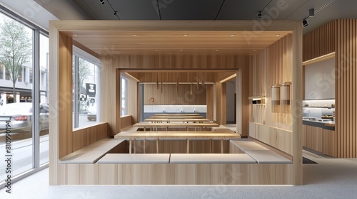 Restaurant booth  minimalist design