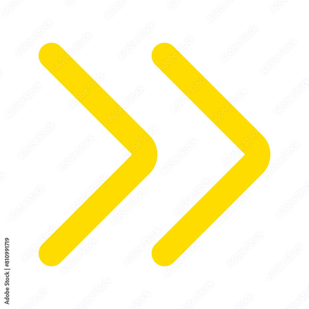 Vector double arrow chevron right icon. Black, white background. Perfect for app and web interfaces, infographics, presentations, marketing, etc. Vector double arrow chevron right icon. Black, white background. Perfect for app and web interfaces, infographics, presentations, marketing, etc.