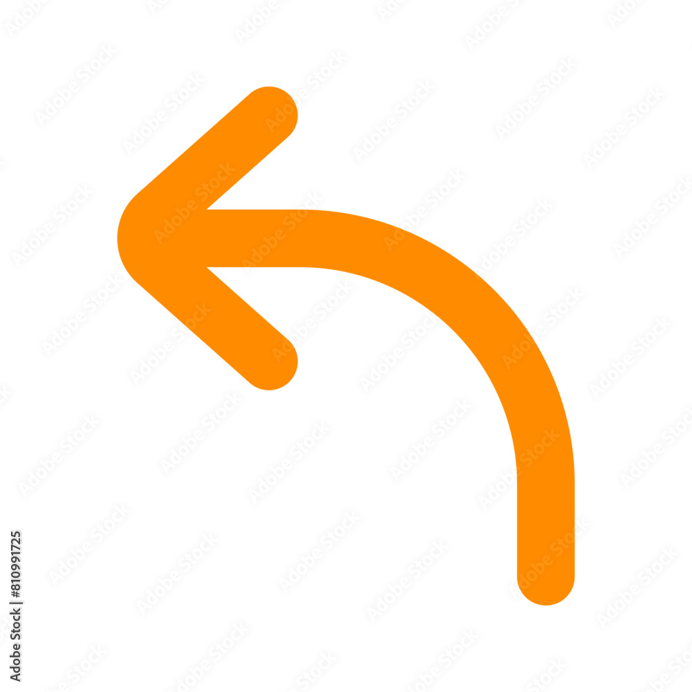 Vector turn left arrow chevron icon. Black, white background. Perfect for app and web interfaces, infographics, presentations, marketing, etc. Vector turn left arrow chevron icon. Black, white background. Perfect for app and web interfaces, infographics, presentations, marketing, etc.