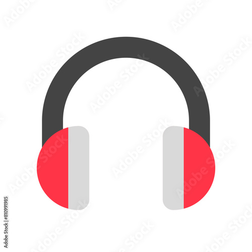 Editable vector headphones earmuffs icon. Black, transparent white background. Part of a big icon set family. Perfect for web and app interfaces, presentations, infographics, etc