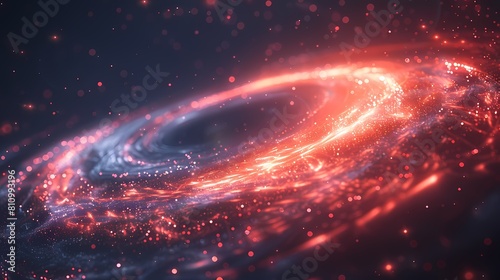 Digital technology orbit future galaxy illustration poster background © jinzhen