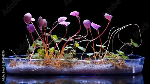 Realtime imaging of plant cell elongation, capturing growth in response to light, used in studies on phototropism photo
