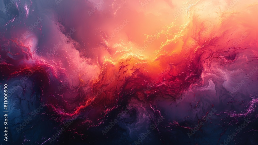 Fototapeta premium The image is a beautiful abstract painting with vibrant colors