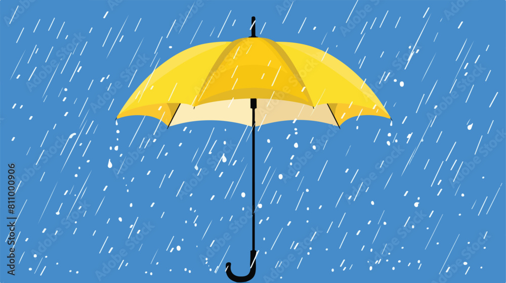 umbrella with rain Vector style vector design illustration