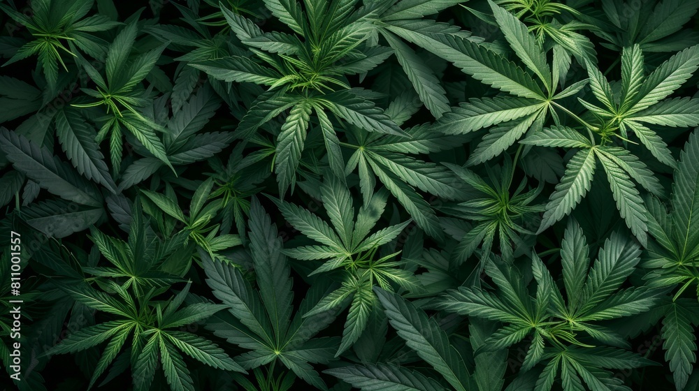 Seamless abstract background of cannabis plant growing in field in plantation. Seamless abstract background of cannabis plant growing in field in plantation.