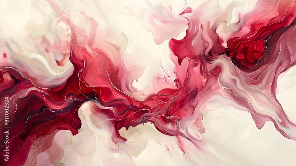 Captivating Fluid Art Composition with Vibrant Splashes of Color and Ethereal Movements Captivating Fluid Art Composition with Vibrant Splashes of Color and Ethereal Movements