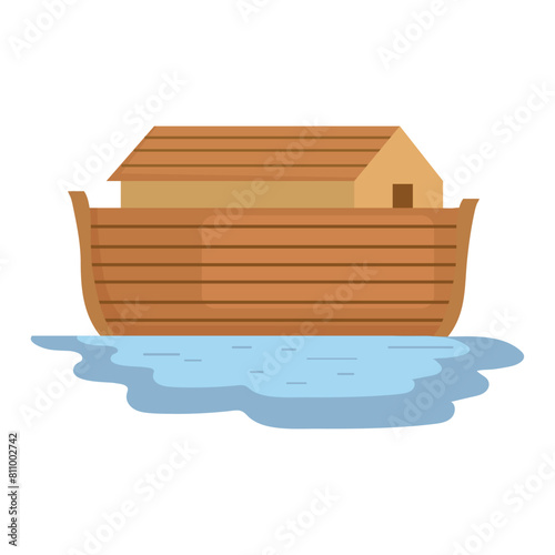 Noah ark icon clipart avatar logotype isolated vector illustration