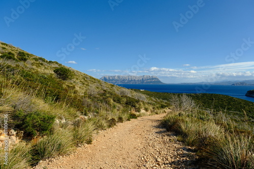 Beautiful Landscape at the coast of Sardinia  Italy. Golfo Aranci