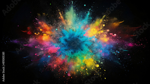 abstract splatter colorful background