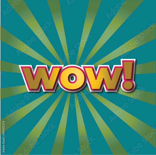 Wow, text effect. Editable font style