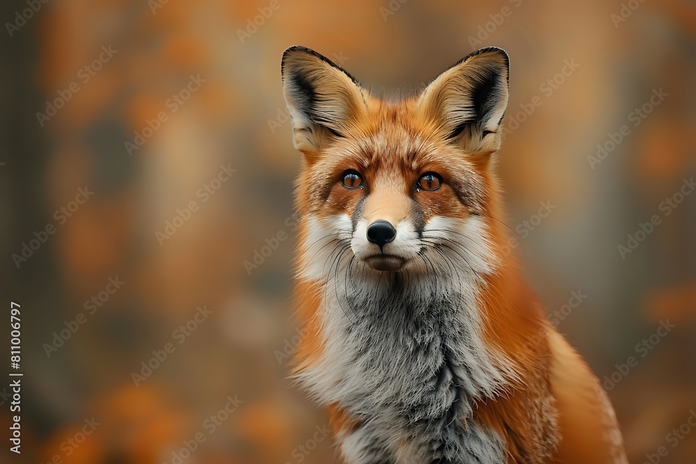 Obraz premium Red fox portrait