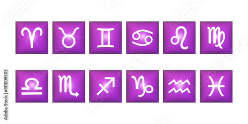 Adobe Illustrator Artworkset Zodiac sign 3d icon. Horoscope and astrology. Vector illustration.