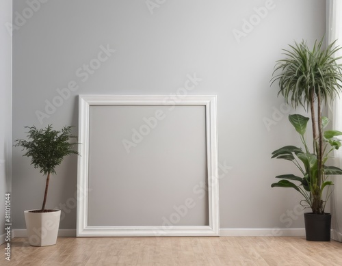 Minimalist Mockup Frame in a Stylish Apartment, Mockup Frame, Interior mockup with house background © Dainis