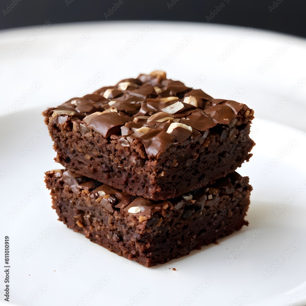 brownies on a plate brownies on a plate