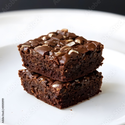 brownies on a plate