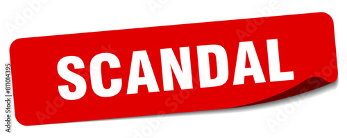 scandal sticker. scandal label