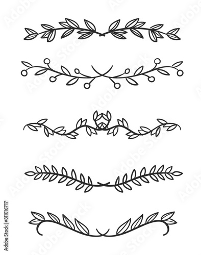 Hand drawn ornamental divider pack