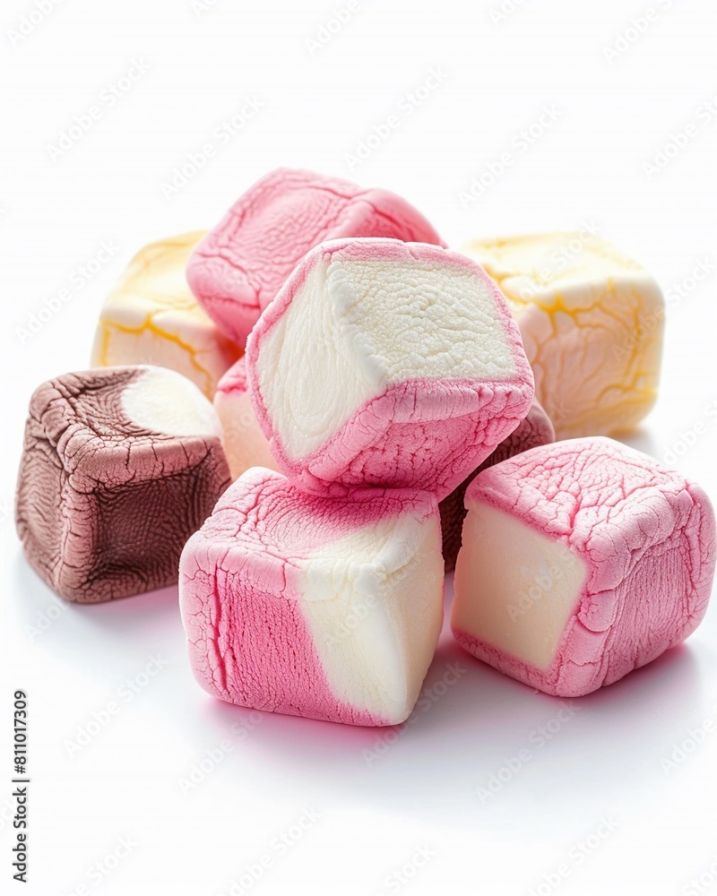 marshmallow isolated on a white background professional food shot marshmallow isolated on a white background professional food shot