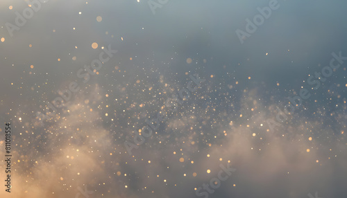 Sparkling dust particles in soft light, gentle background