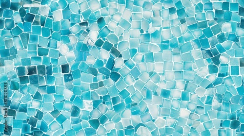 Swimming pool mosaic tile abstract pattern seamless background