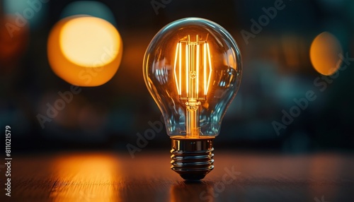 Spark Creativity Illuminating Light Bulb Idea Concept for Creative Background