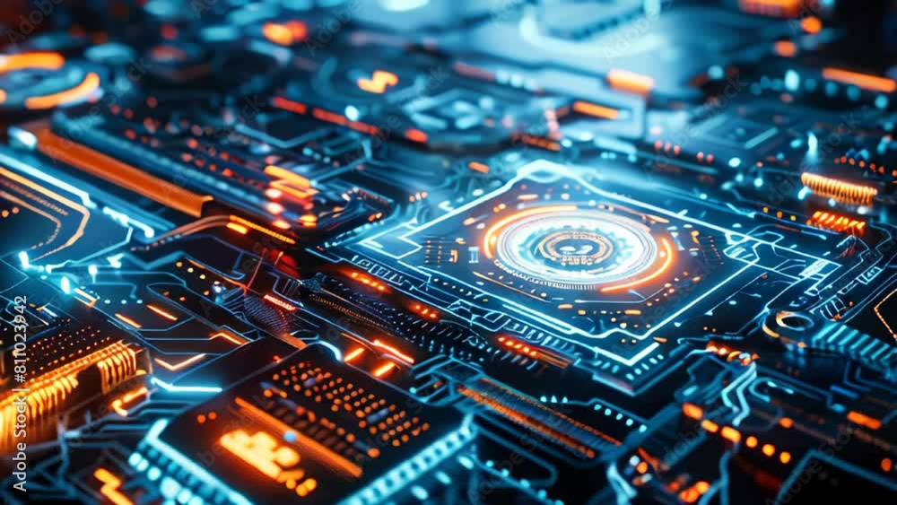 Abstract generic hologram interface Abstract generic hologram interface